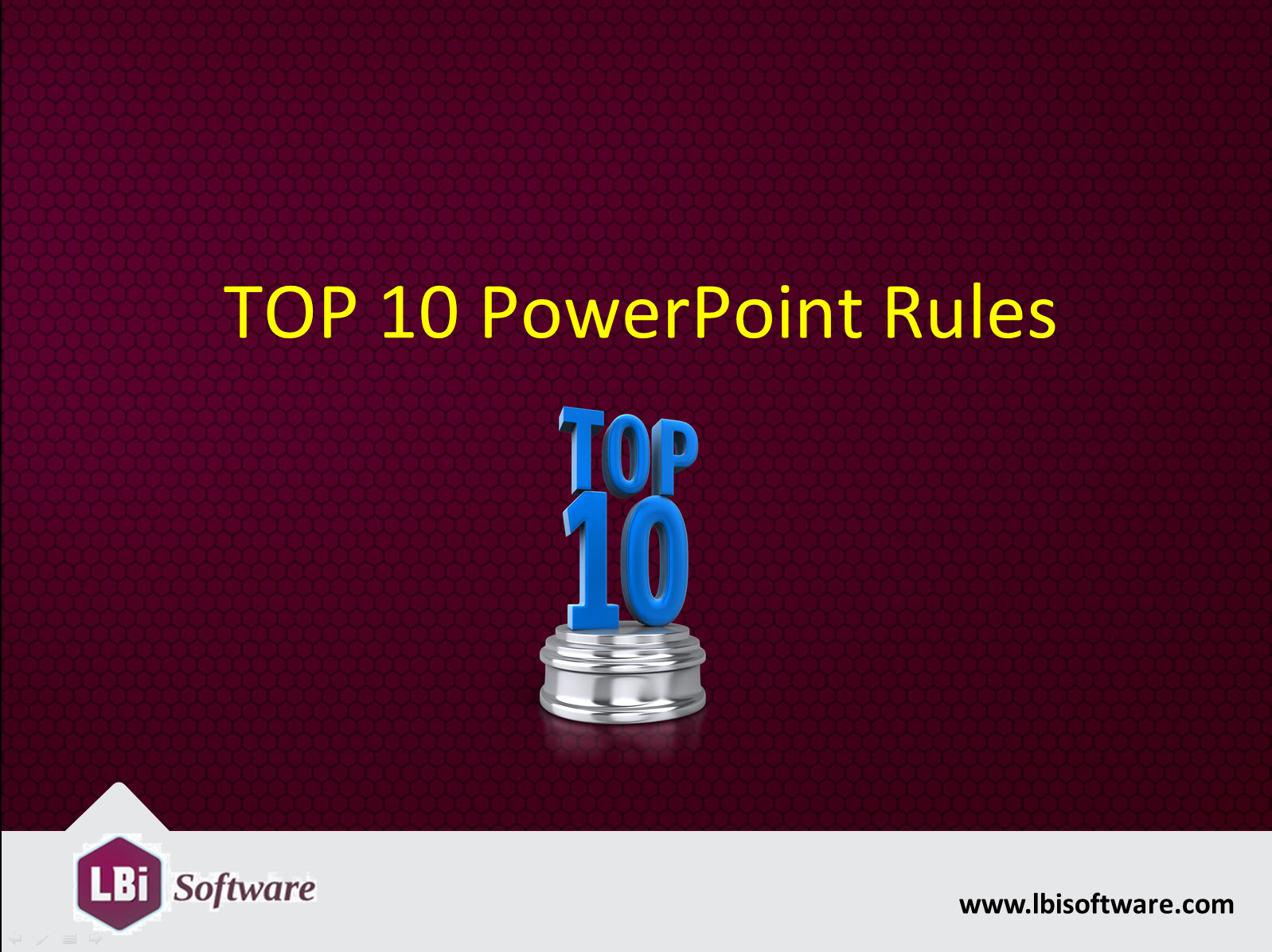 rules to create powerpoint presentation